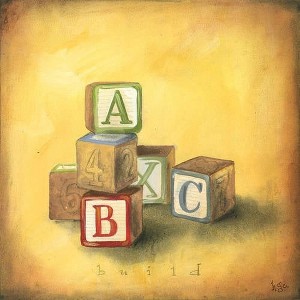 Oopsy Daisy's Boy's Toys - Blocks Canvas Wall Art - Size 14x14 - 1 of 1