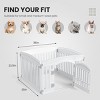 LAOTIES 4-Panel Adjustable Folding Dog Playpen,Portable Pet Fence for Small And Medium Dogs,Indoor And Outdoor Use - 3 of 4