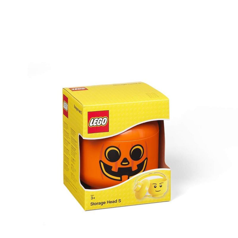 Room Copenhagen LEGO Small Storage Head | Pumpkin | Orange, 2 of 4