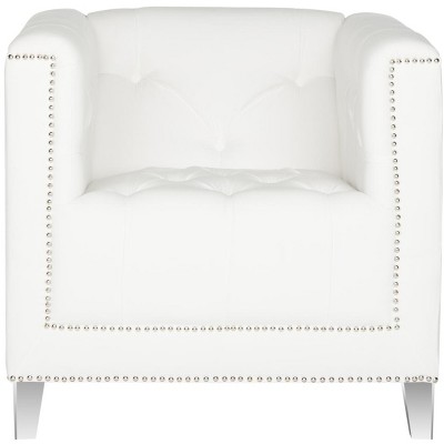 Hollywood Glam Acrylic Chair - MCR4212A - White/Clear - Safavieh