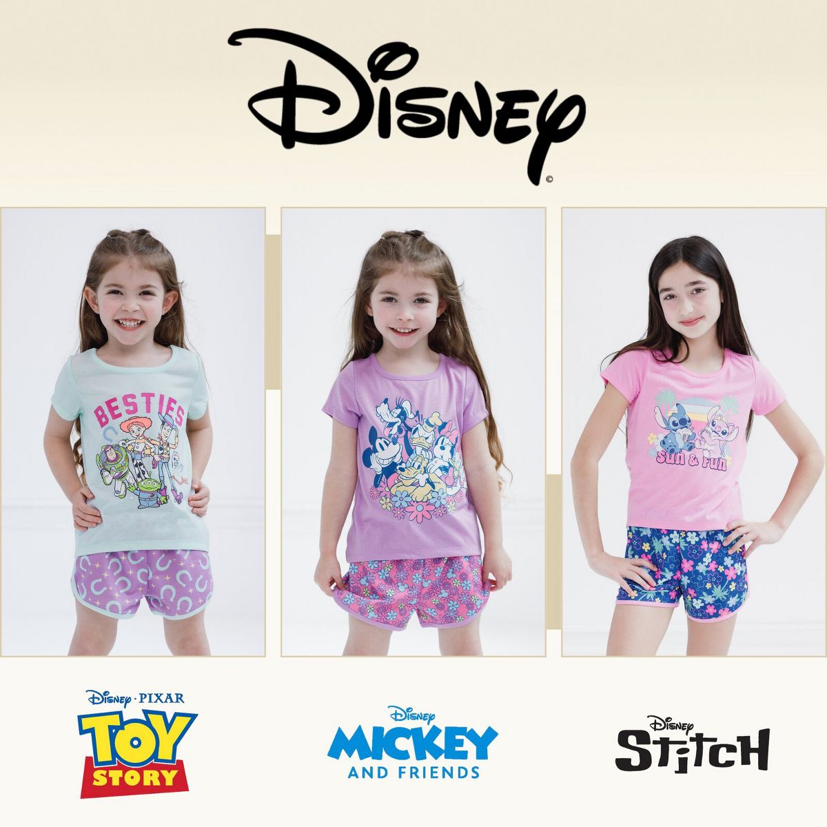 Disney Toddler Girls' T-Shirt and French Terry Dolphin Shorts Set - thumbnail 8