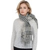 Anna-Kaci Women's Houndstooth Plaid Winter Scarf Soft Fringe Oversized Wrap Shawls - 2 of 4