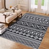 Washable Rug Modern Geometric Area Rug, Soft Living Room Rug Boho Rug Floor Carpet Indoor Home Decor for Bedroom Home Office - 4 of 4