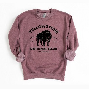 Simply Sage Market Vintage Yellowstone National Park Sweatshirt - 1 of 2