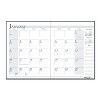 Recycled Ruled 14-Month Planner with Leatherette Cover, 10 x 7, Black Cover, 14-Month: Dec 2025 to Jan 2027 - 2 of 4