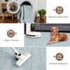 Contemporary Neutral Area Rugs Washable Solid Rug Low Pile Non Slip Foldable Floor Carpet for Living Room - 4 of 4