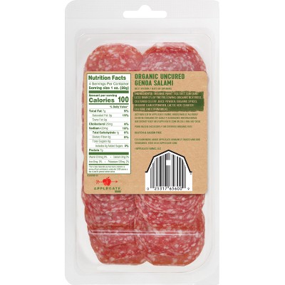 Applegate Organics Uncured Genoa Salami - 4oz