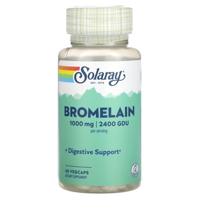 Solaray Bromelain, 60 VegCaps (500 mg, 1,200 GDU per Capsule)
