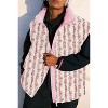 Imily Bela Womens Floral Quilted Puffer Coat Winter Warm Oversized Vest Cap Sleeve - 4 of 4