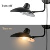 Claxy Modern Black Swing Arm Wall Sconce Plug-in or Hardwired set of 2 - 2 of 4