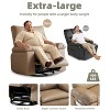 Oversized 27" Recliner Chairs with Heat and Massage - 360° Swivel Lazy Boy Recliner Chair - 3 of 4