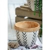 SKRAN Collection of Decorative Planters, Planter Set - Versatile Cement and Metal Planters for Indoor and Outdoor Use - 3 of 4