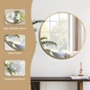 Round Wall Mirror with Aluminum Frame for Bedroom, Living Room, Entryway, Bathroom - 3 of 4