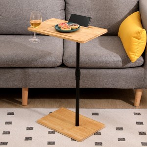 C-shaped Side Table for Couch and Bed - 1 of 4