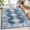 Bohemia Geometric Area Rug, Imitation Cashmere Polyester, Foldable, Washable, Non-Slip Backing for Hallway, Kitchen & Entryway - 2 of 4