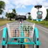 VisioGear Adult Tricycles, 7 Speed Adult Trikes 3 Wheel Bikes, Bicycles Cruise Trike with Shopping Basket, Blue, 42.92"*10.63"*25.99" - 3 of 4