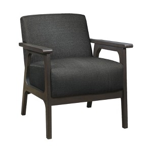 NicBex Polyester Accent Chair,Upholstered Living Room Chairs with High Back and Rubberwood Legs,Modern Armchair,Club Chairs for Living Room - 1 of 4