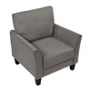 PAGED Upholstered Accent Chair Wood Living Room Chairs Contemporary Reading Chair with Slightly Flared Armrests and Plush Seat for Office - 3 of 4