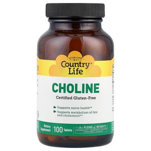 Country Life Choline, 266 mg, 100 Tablets - 1 of 2