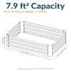 Sunnydaze Raised Corrugated Galvanized Steel Rectangle Garden Bed for Plants, Vegetables, and Flowers - 48" L x 11.75" H - 2 of 4