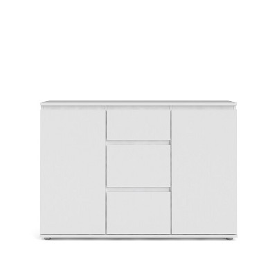 HomeStock 2 Doors and 3 Drawers, White Sideboard