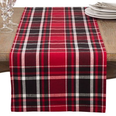 Saro Lifestyle Saro Lifestyle Casual Runner With Buffalo Plaid Design