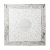 Wooden Floral Handmade Intricately Carved Mandala Wall Decor White - Olivia & May - 3 of 4