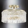 Urban Ambiance Luxury Glam Indoor Ceiling Light,  7-7/8''H x 12-5/8"W x 12-5/8''D,  Gilded Silver Finish, UHP4958 - 3 of 4