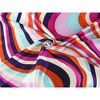 Allegra K Women's Flower Geometry Print Stripe Square Neck Scarves 1 Pc - 4 of 4