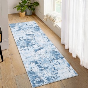 Washable Modern Abstract Large Living Room Rugs, Soft Washable Non Slip Bedroom Carpet for Home Office - 1 of 4