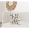 HomeRoots Ivory Gray Snakeskin Pattern Throw Pillow - 2 of 4