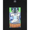 Seven Times Six Star Wars Jango Fett World's Best Dad Men's Black T-Shirt Black - 2 of 4