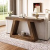 Resenkos Entryway Table, Console Sofa Table,Farmhouse Console Table, 55" Sofa Table with Storage Brown - 3 of 4