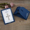 Anna-Kaci Silver Tone Crystal Rhinestone Cross Patonce Fashion Necklace with Message Card Envelope Jewelry Gift - 4 of 4