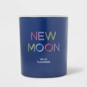 11oz Glass Wildflowers Candle Blue - Opalhouse™ - 1 of 3