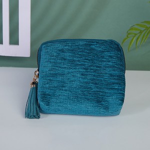 HTUTWOO Small Jewelry Case, Velvet Portable Storage Case, Jewelry Pouch Bags With Tassel Zippers, Organizer for Earrings, Necklaces and Rings - 1 of 4