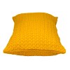 HomeRoots 14" X 26" Yellow Cotton Lumbar Throw Pillow With Texture - 4 of 4
