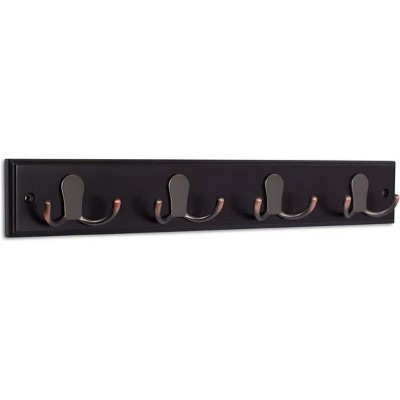 LunaLulinlk Dual Hook Coat and Hat Rack - 4 Dual Hooks