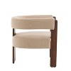 Christopher Knight Home Noah Modern Rubberwood Upholstered Accent Arm Chair - 4 of 4