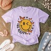 Simply Sage Market S.W.Smiley Be Happy Butterflies Garment Dyed Tee - 3 of 4