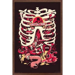 Trends International Rick And Morty - Anatomy Park Framed Wall Poster Prints - 1 of 4