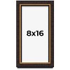 PosterPalooza | Panoramic Modern Shadow Box 1" Depth Brown Frame - UV Acrylic, Backing, Hanging Hardware - 2 of 4