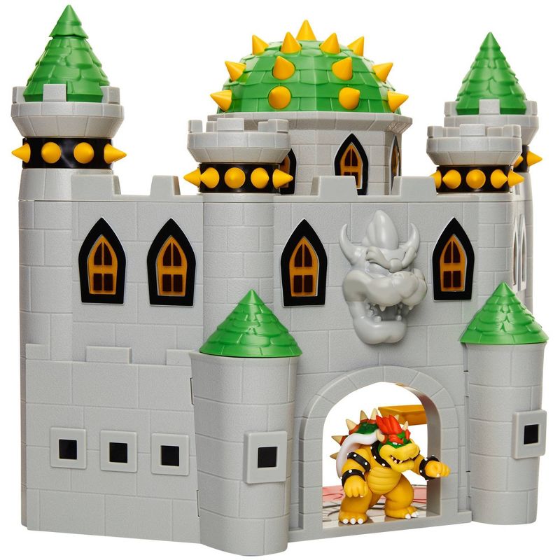 Nintendo Super Mario Bowser Castle with 2.5&#34; Bowser Figure, 1 of 19