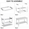 CuisinSmart Farmhouse Wood Coffee Table, with 2 Storage Shelves for Small Spaces, Modern Coffee Table - 4 of 4