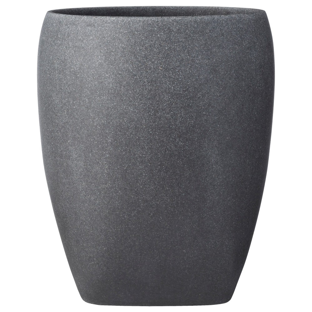 Photos - Waste Bin Charcoal Stone Wastebasket Gray - Allure Home Creations