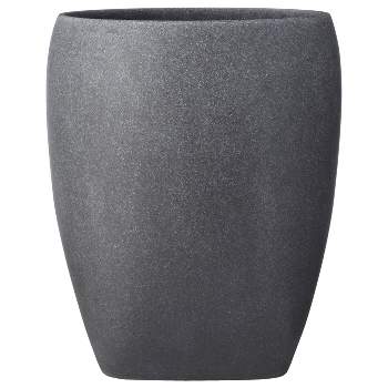 Charcoal Stone Wastebasket Gray - Allure Home Creations