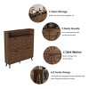 Shoe Cabinet with Flip Drawers, Narrow Freestanding Rack - 4 of 4