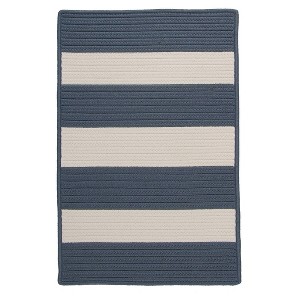 Colonial Mills Pershing Braided Rug, Lake Blue 4x6, Rectangle Shape - 1 of 4