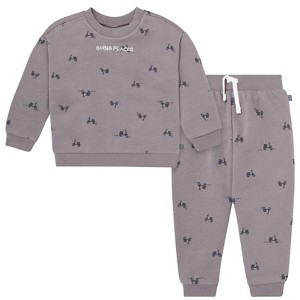 Modern Moments by Gerber Baby and Toddler Boys' 2-Piece Sweatshirt and Jogger Set - 1 of 4