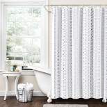 72"x72" Hygge Striped Single Shower Curtain - Lush Décor